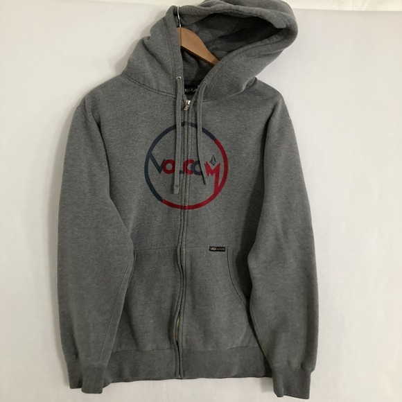 Vtg Volcom Hoodie Jacket Mens Size Small Full Zip Skater Street Y2K Sweater - Picture 1 of 9